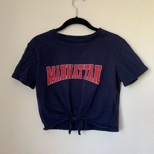 H&M cropped graphic t-shirt